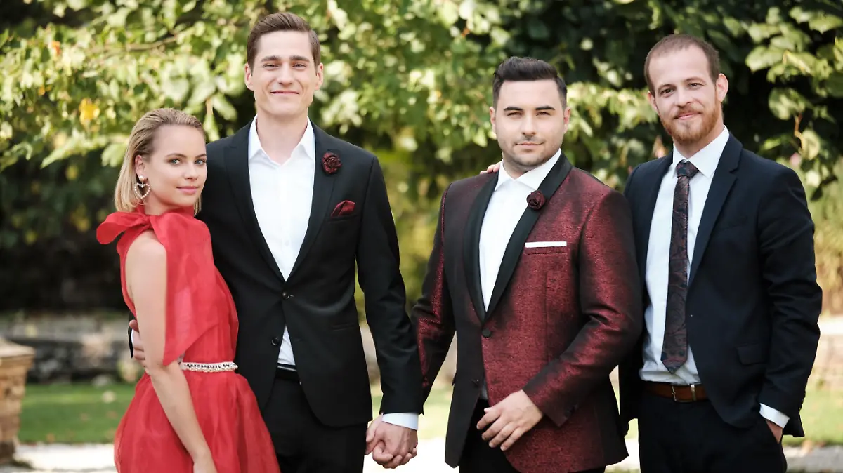 V.l.: Kira (Barbara Prakopenka), Ringo (Timothy Boldt), Easy (Lars Steinhöfel), Tobias (Patrick Müller)
Die Verwendung des sendungsbezogenen Materials ist nur mit dem Hinweis und Verlinkung auf TVNOW gestattet.