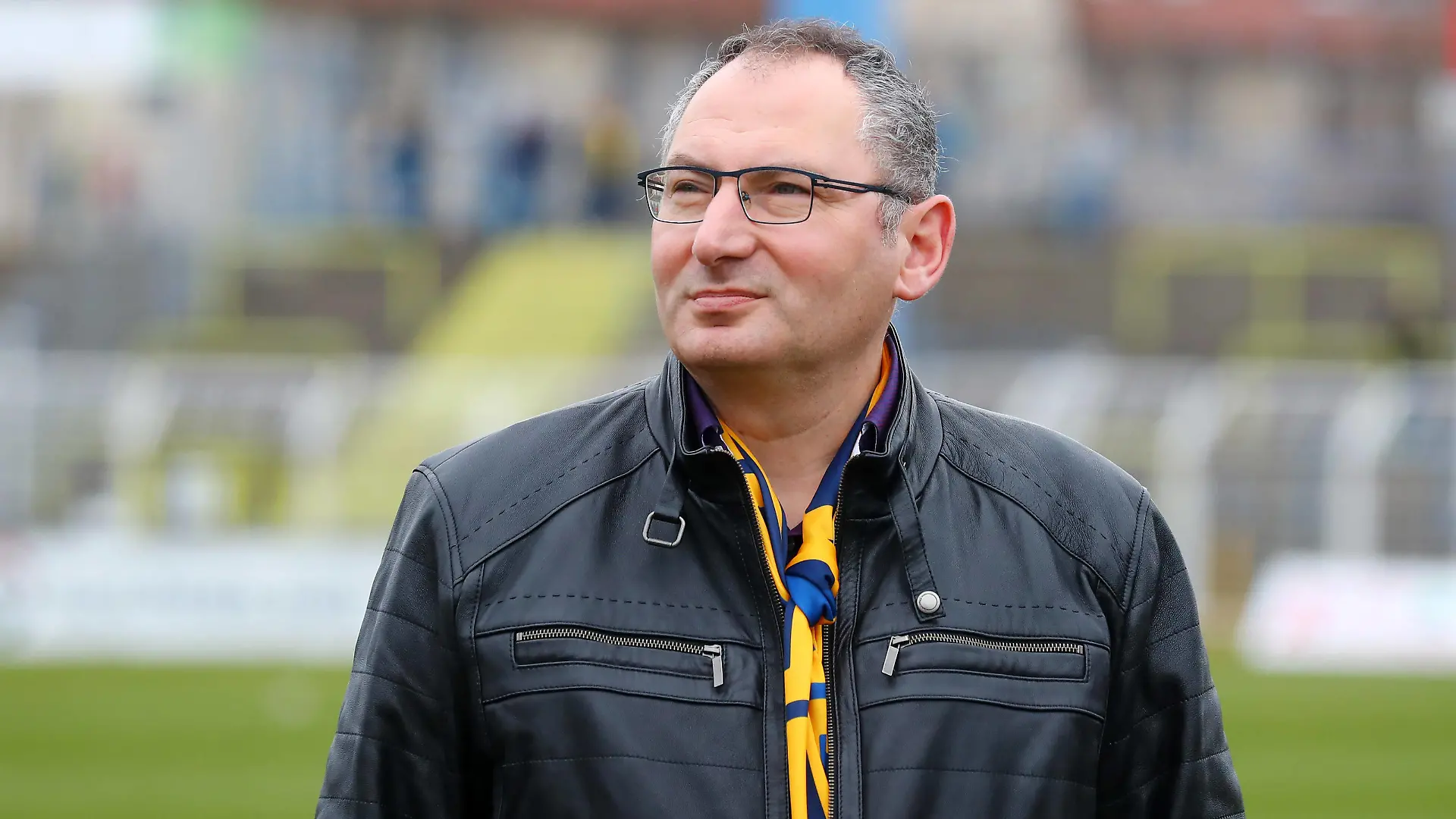 Leipzig, 19.03.2023, Bruno-Plache-Stadion, Regionalliga Nordost , 1.FC LOK LEIPZIG vs. FC Energie Cottbus 0:2 0:0 , Im Bild: Thomas Löwe / Loewe 1. FC Lok Clubpräsident , *** Leipzig, 19 03 2023, Bruno Plache Stadium, Regionalliga Nordost , 1 FC LOK LEIPZIG vs FC Energie Cottbus 0 2 0 0 , Pictured Thomas Loewe 1 FC Lok club president , Picture Point
