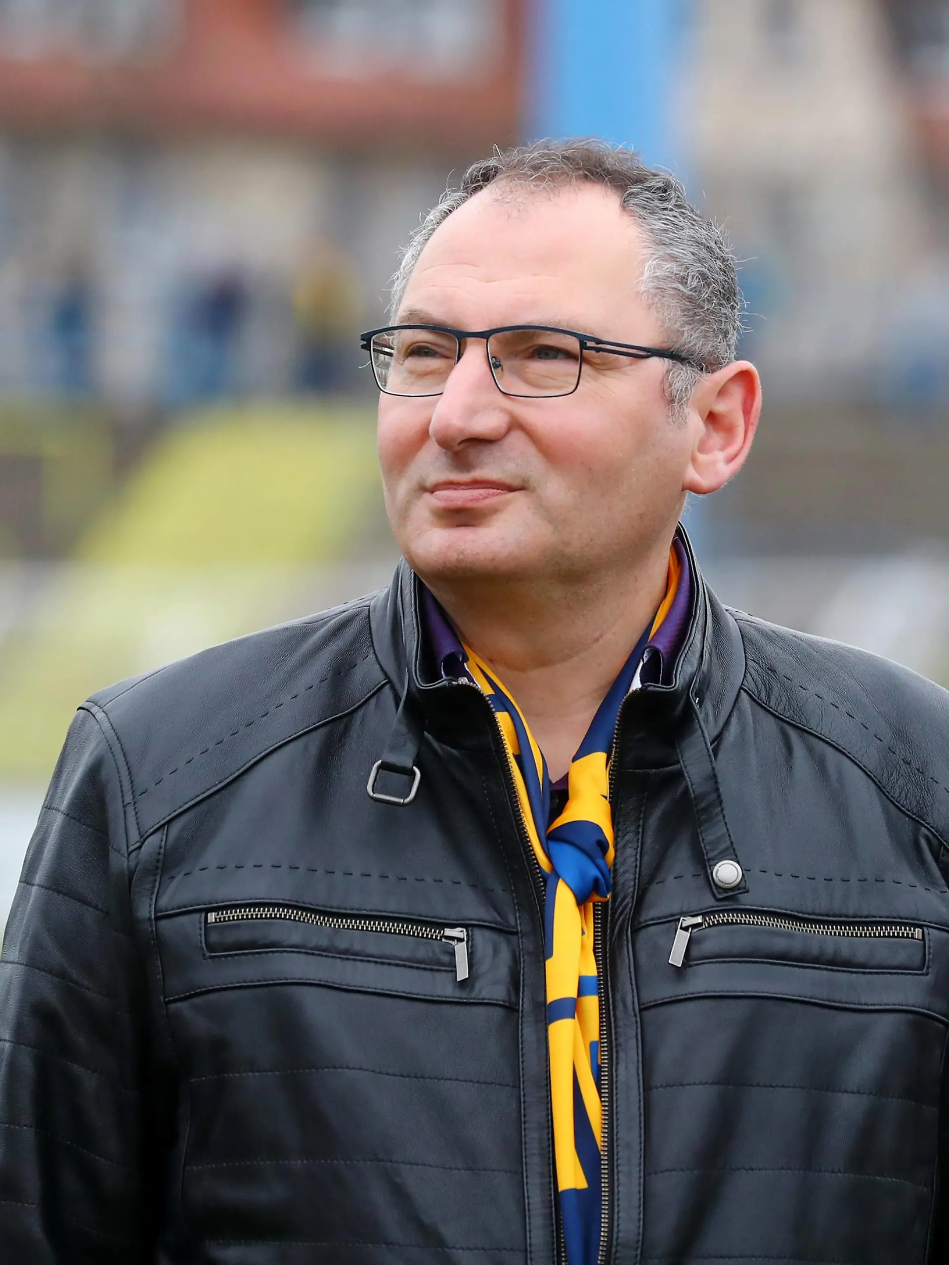 Leipzig, 19.03.2023, Bruno-Plache-Stadion, Regionalliga Nordost , 1.FC LOK LEIPZIG vs. FC Energie Cottbus 0:2 0:0 , Im Bild: Thomas Löwe / Loewe 1. FC Lok Clubpräsident , *** Leipzig, 19 03 2023, Bruno Plache Stadium, Regionalliga Nordost , 1 FC LOK LEIPZIG vs FC Energie Cottbus 0 2 0 0 , Pictured Thomas Loewe 1 FC Lok club president , Picture Point
