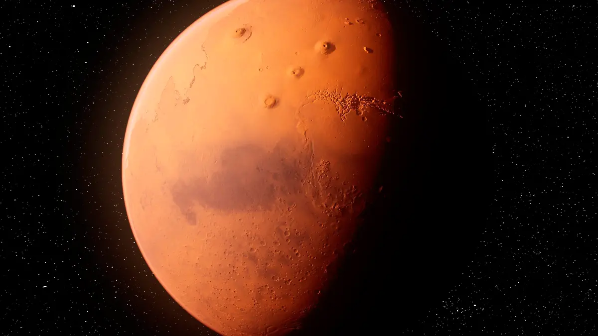 Mars, illustration Mars, computer illustration. *** Mars, illustration Mars, computer illustration PUBLICATIONxINxGERxSUIxHUNxONLY SEBASTIANxKAULITZKI/SCIENCExPHOTOxLIBRARY F026/7217