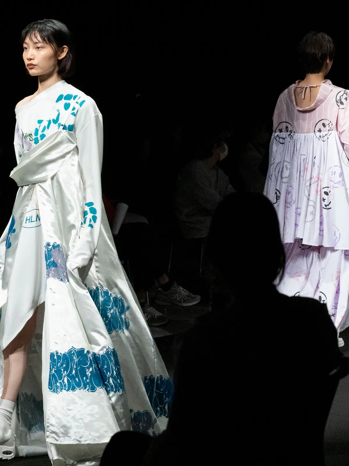  October 15, 2020, Tokyo, Japan: Models wearing fashion brand HLN by Haruno Tamura walk down the catwalk during the Rakuten Fashion Week TOKYO 2021 S/S collection at Shibuya Hikarie The Rakuten Fashion Week TOKYO 2021 Spring / Summer collection runs from October 12 to 17. Tokyo Japan - ZUMAm191 20201015_zap_m191_027 Copyright: xRodrigoxReyesxMarinx