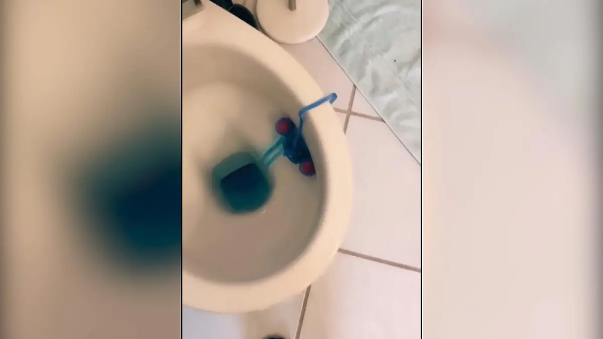 Hängt man so WC-Steine besser auf? Genial oder daneben?