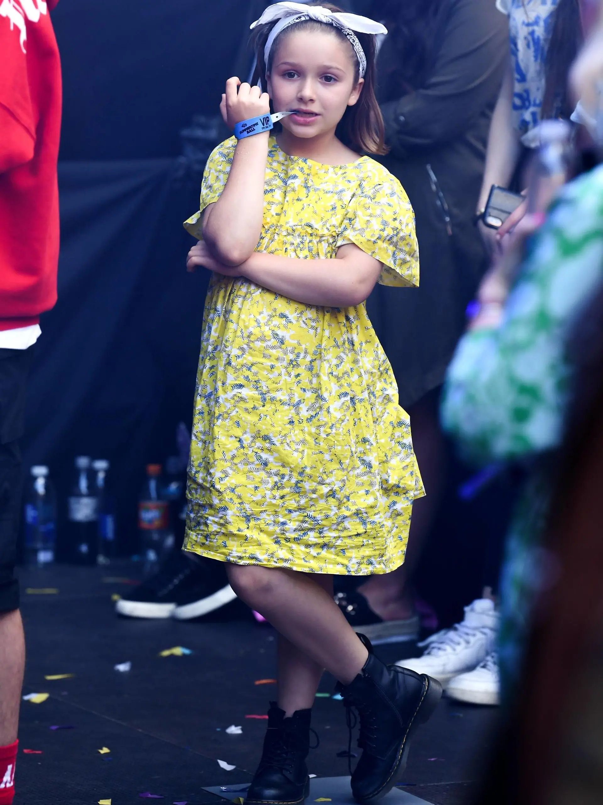 Capital FM Summertime Ball 2019 - Wembley Stadium Harper Beckham in the crowd during Capital s Summertime Ball. The world s biggest stars perform live for 80,000 Capital listeners at Wembley Stadium at the UK s biggest summer party. Picture Credit Should Read: Doug Peters/EMPICS EDITORIAL USE ONLY PUBLICATIONxINxGERxSUIxAUTxONLY Copyright: xDougxPetersx 43425567  
