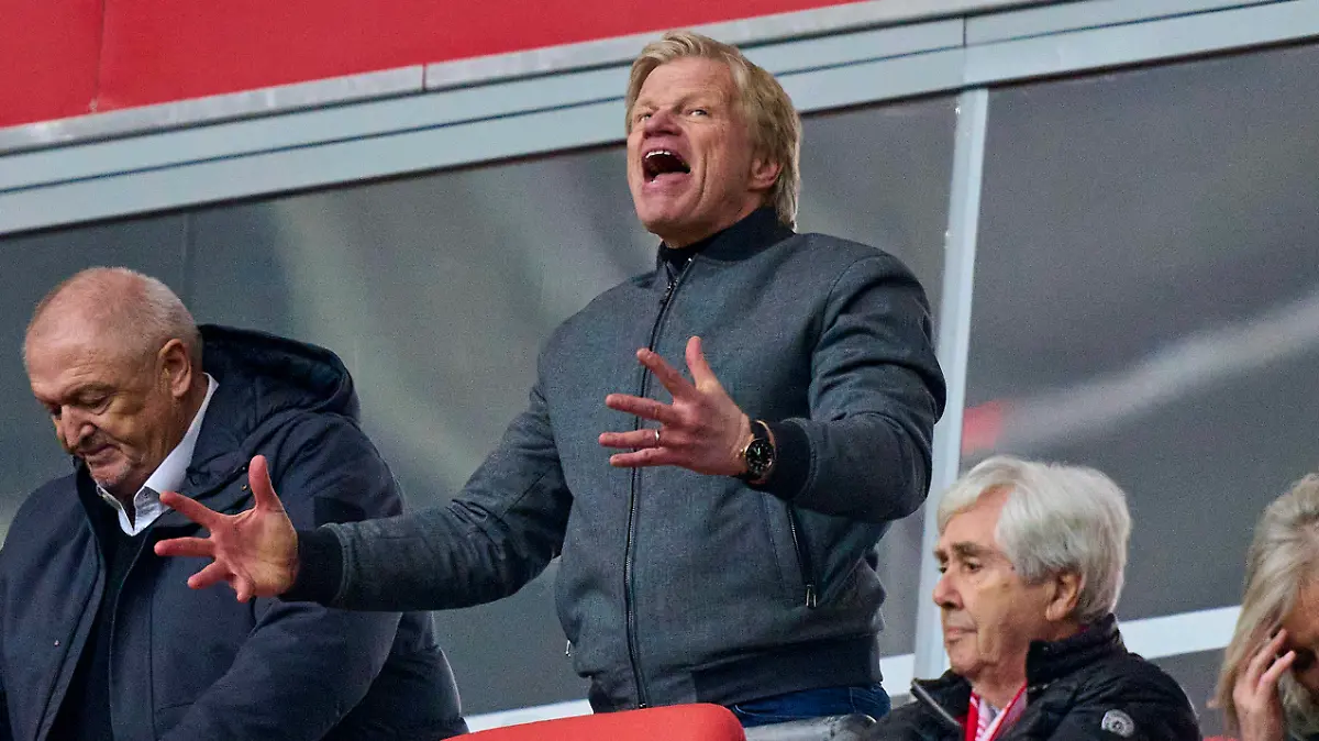 Oliver KAHN, FCB CEO, Vorstandsvorsitzender der FC Bayern München AG, angry due to dismissed chance for goal in the match FC BAYERN MUENCHEN - TSG 1899 HOFFENHEIM 1-1 1.German Football League on Apr 15, 2023 in Munich, Germany. Season 2022/2023, matchday 28, 1.Bundesliga, FCB, BVB, München, 28.Spieltag.