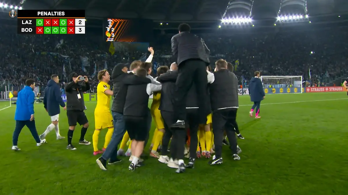 Drama im Elfmeterschießen Bodo/Glimt wirft Lazio raus