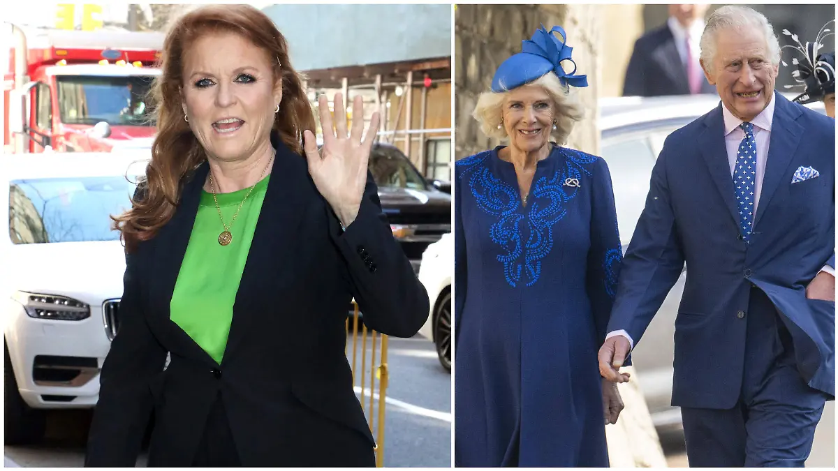 Sarah Ferguson und das britische Königspaar Charles und Camilla