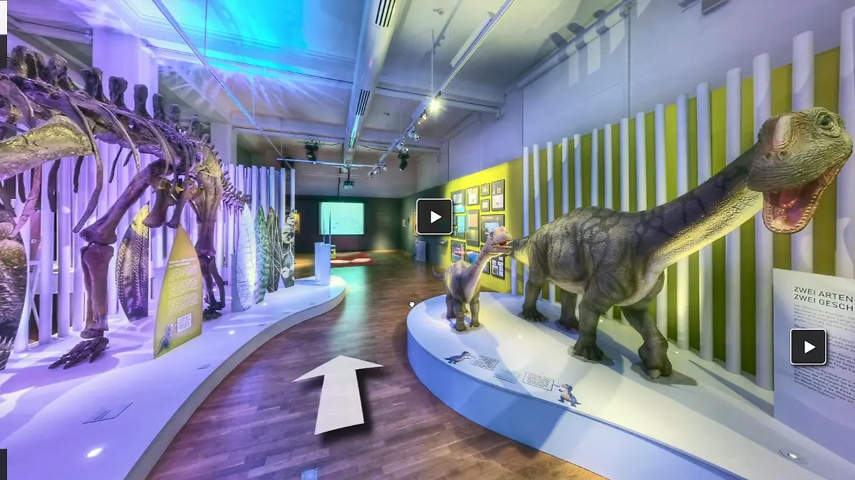 Besuch der einzelnen Ausstellungen per App