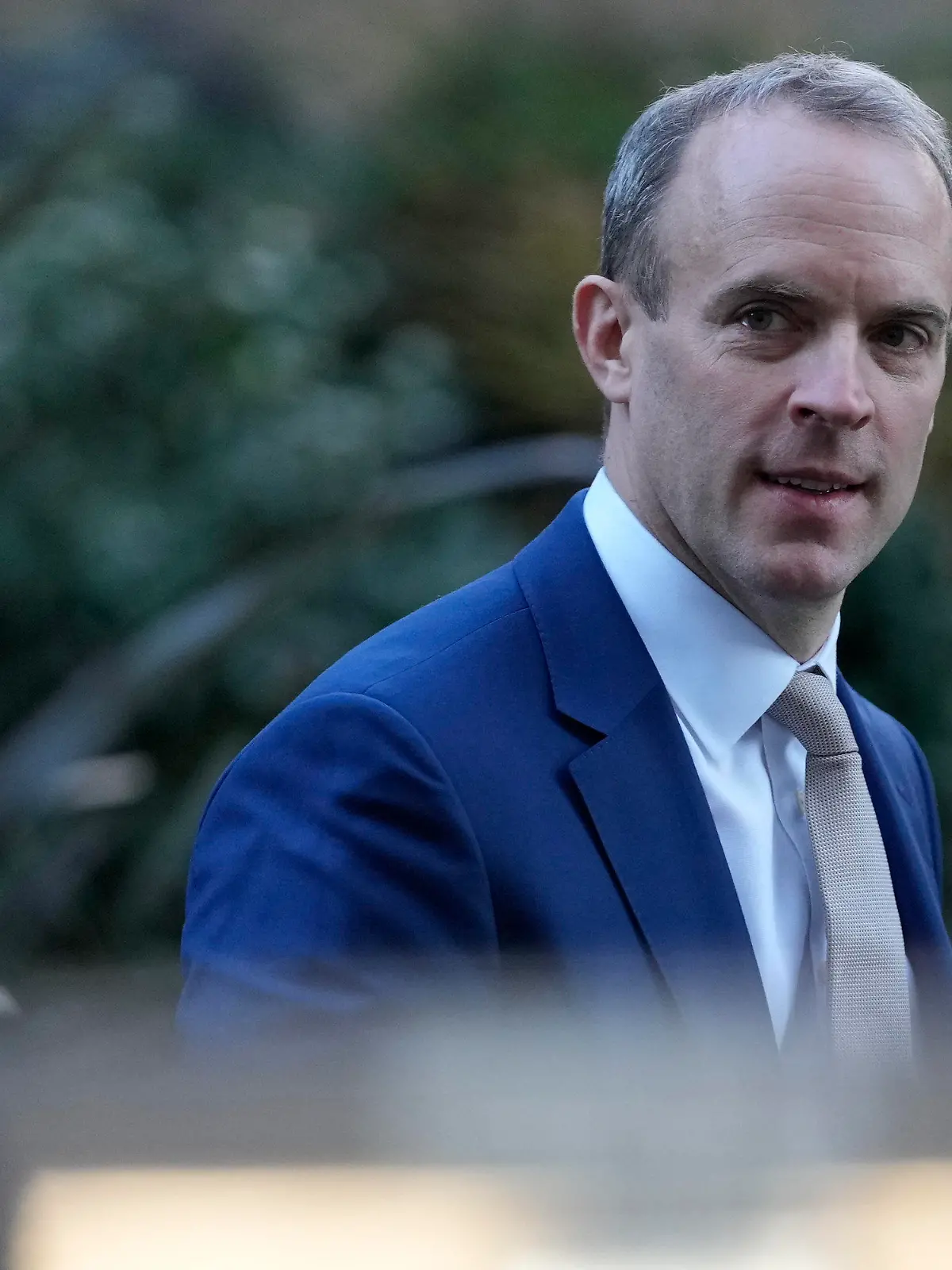 FILE - Britain's Deputy Prime Minister Dominic Raab arrives at 10 Downing Street in London, Tuesday, Jan. 18, 2022. Raab has resigned after an independent investigation into complaints that he bullied civil servants. Raab’s decision Friday, April 21, 2023 came the day after Prime Minister Rishi Sunak received findings into eight formal complaints that Raab, who is also justice secretary, had been abusive toward staff during a previous stint in that office and while serving as foreign secretary and Brexit secretary. (AP Photo/Alastair Grant file)