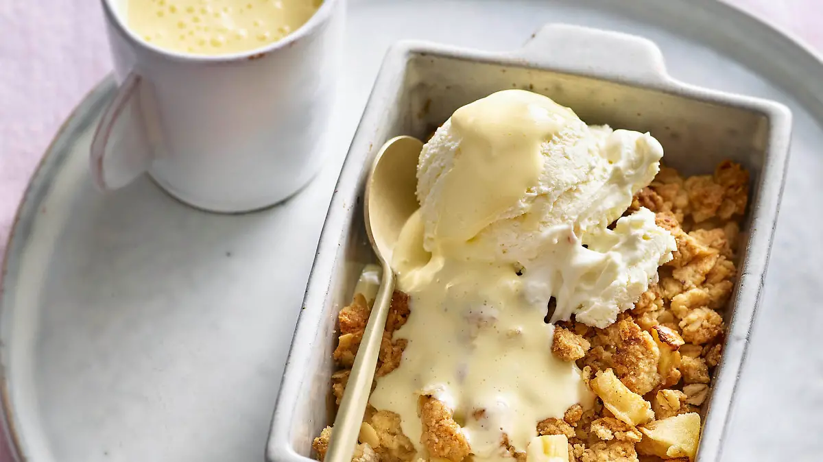 Apfel-Hafer-Crumble