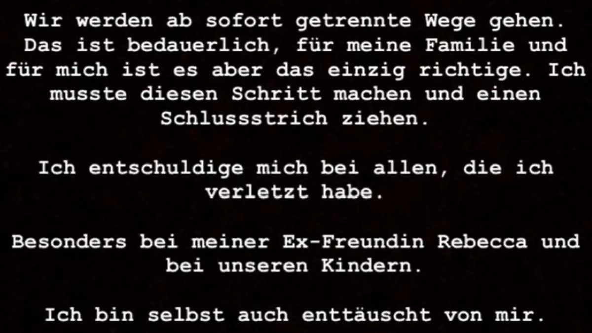Jerome Boateng bestätigt seine Trennung.