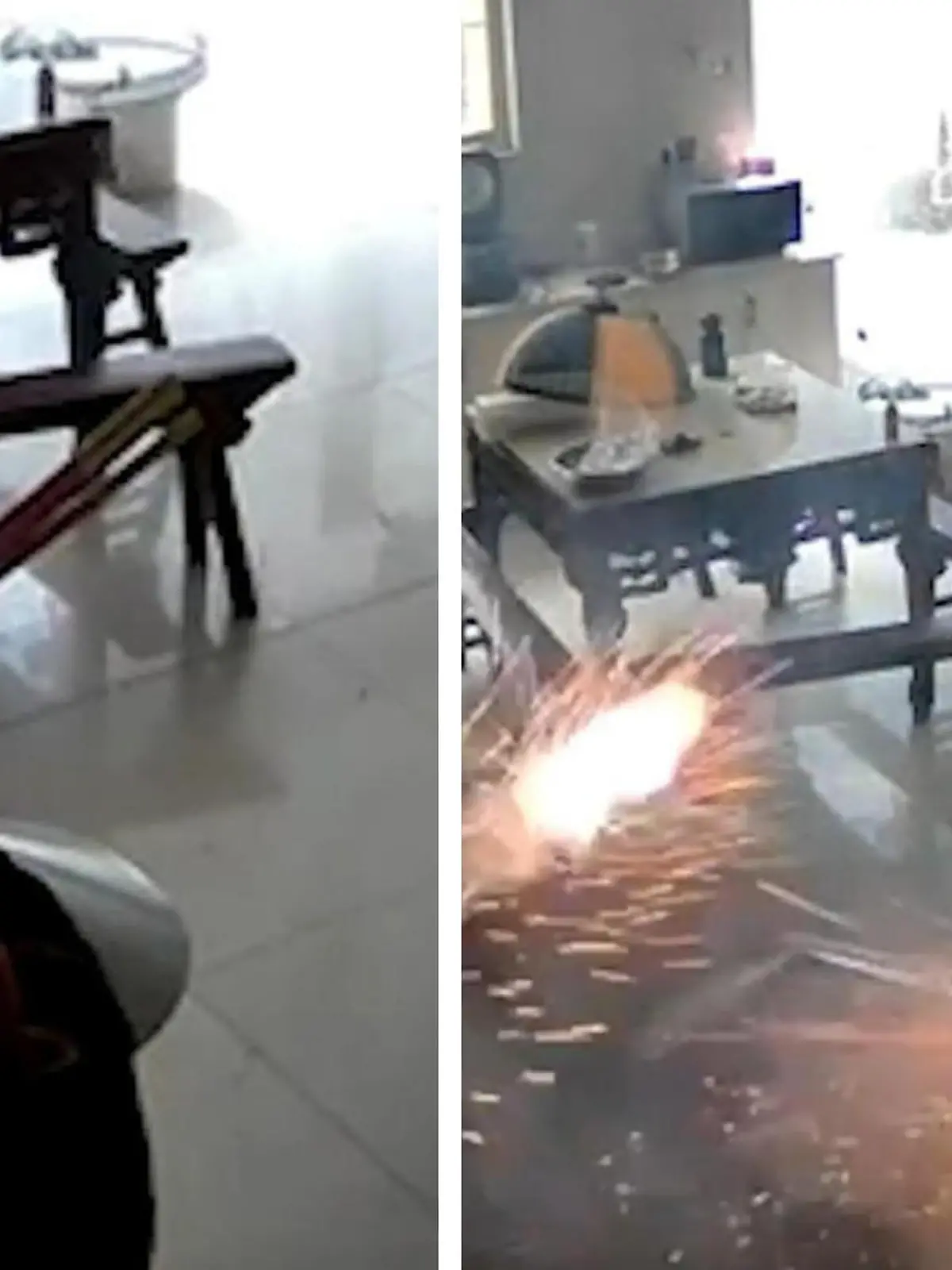 Eigentlich wollte sie entspannen - plötzlich steht ihr Wohnzimmer in Flammen! Diese chinesische Frau hat sich anscheinend in der Schublade vergriffen und statt Räucherstäbchen Feuerwerk angezündet. Ihre Enkel hatten das Feuerwerk wohl am chinesischen Neujahrsfeiertag bei ihr vergessen – ohne dass sie es mitbekommen hat.