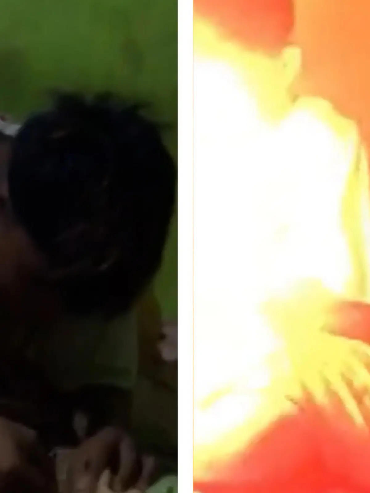 In Lampung, Indonesien, will ein Junge nur seine SIM-Karte wechseln und hantiert deswegen mit Werkzeug an seinem Handy herum. Er nimmt das Handy gerade in die Hand, da explodiert es in einem lauten Knall und geht in Flammen auf. 
Sein Freund hat zufällig die Kamera laufen und filmt das Spektakel. Der Junge erstickt geistesgegenwärtig das brennende Handy mit einem Kissen. 
Alles noch mal gut gegangen - niemand wurde verletzt.