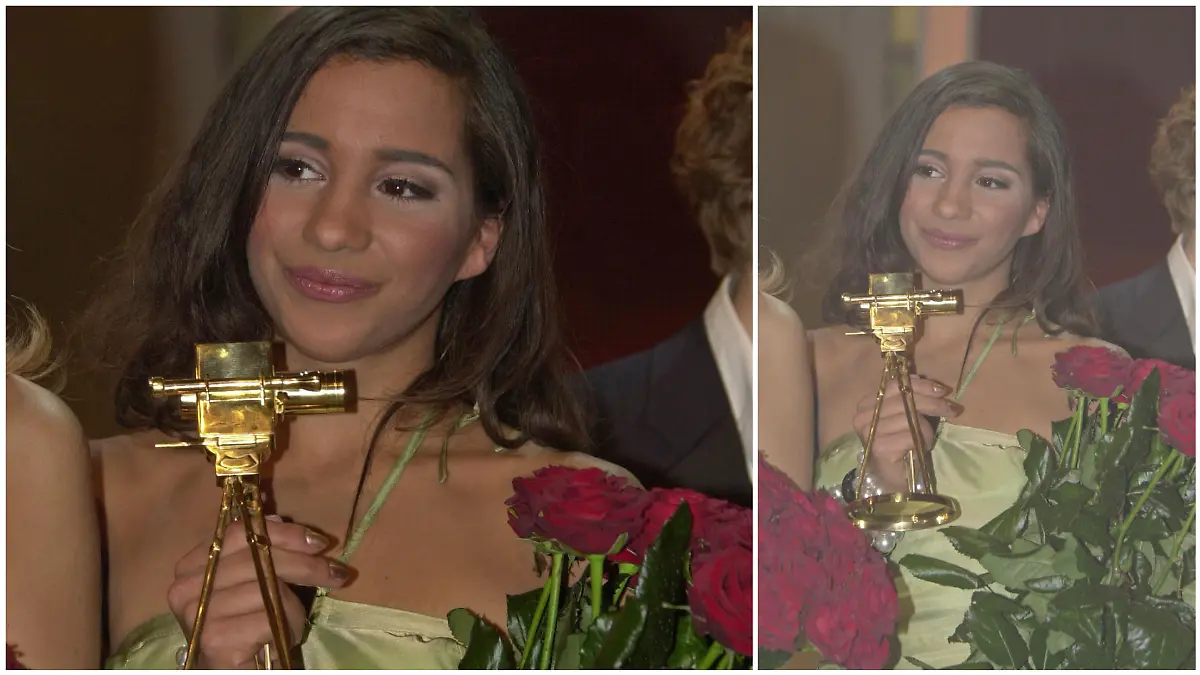 Nadja Benaissa im Jahr 2003 bei der Verleihung der Goldenen Kamera.