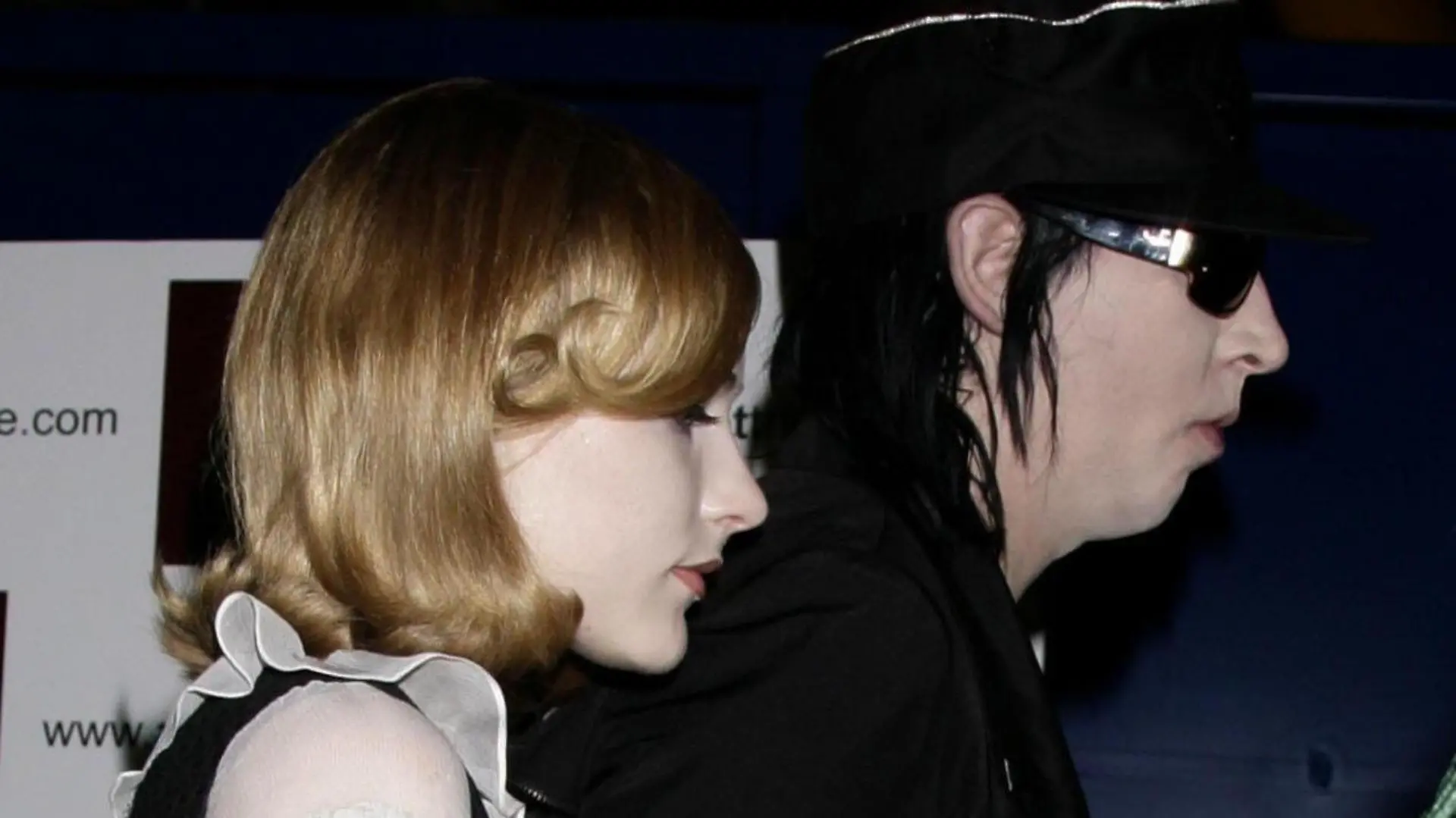 Evan Rachel Wood und Marilyn Manson 2007 bei einem Event.