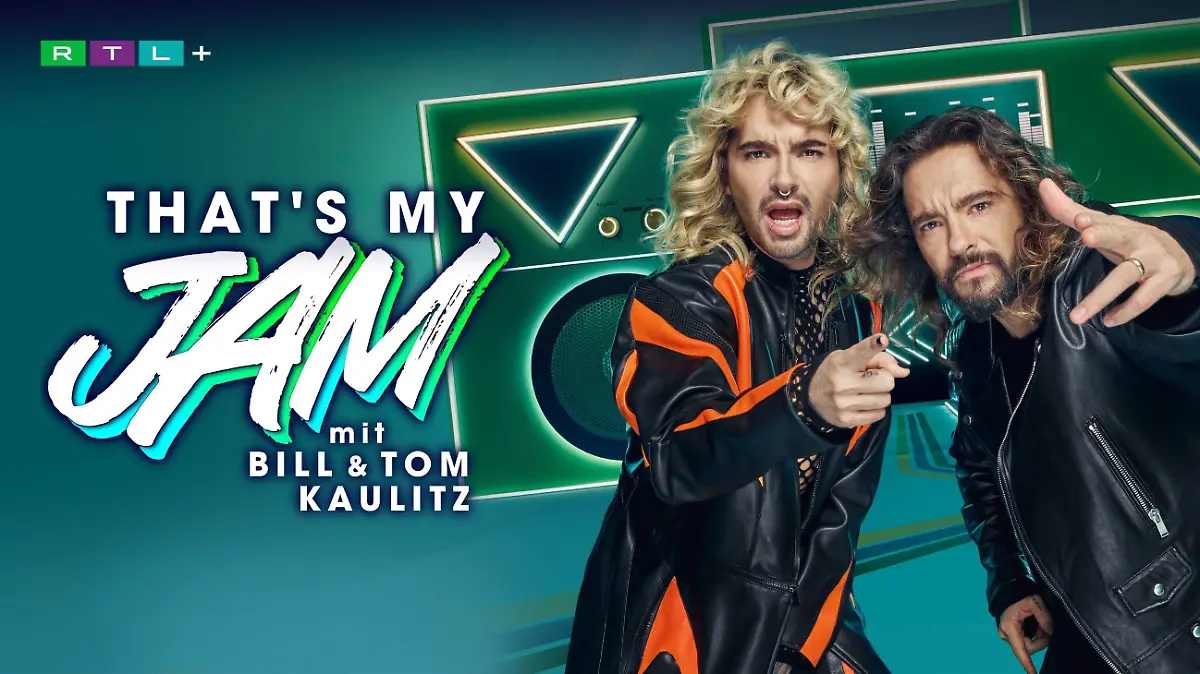 Bill Kaulitz (l.) und Tom Kaulitz auf dem Keyart zu "Thats my Jam".

Die Verwendung des sendungsbezogenen Materials ist nur mit dem Hinweis und Verlinkung auf RTL+ gestattet.