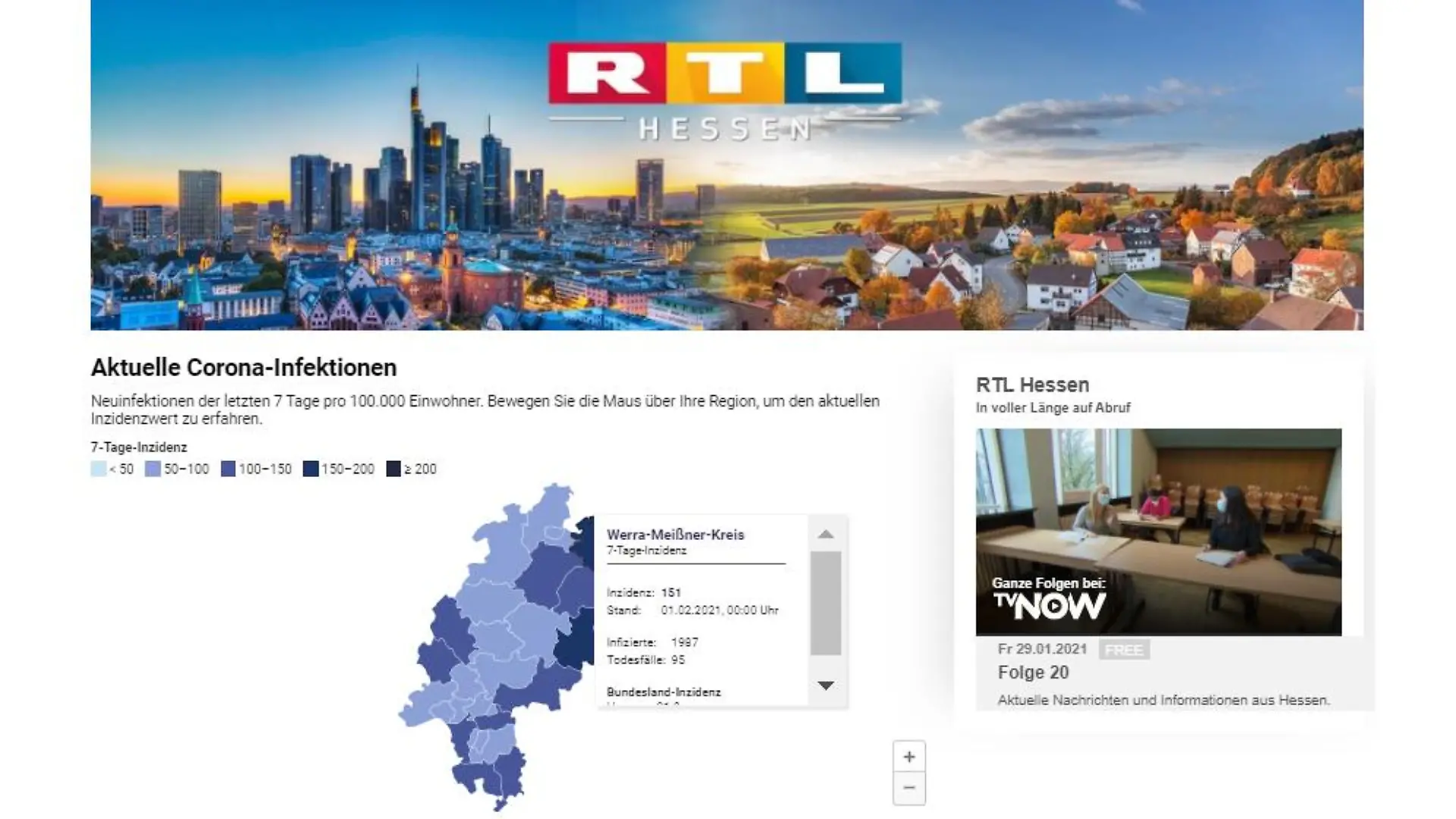 RTL Hessen, Website, RTL.de