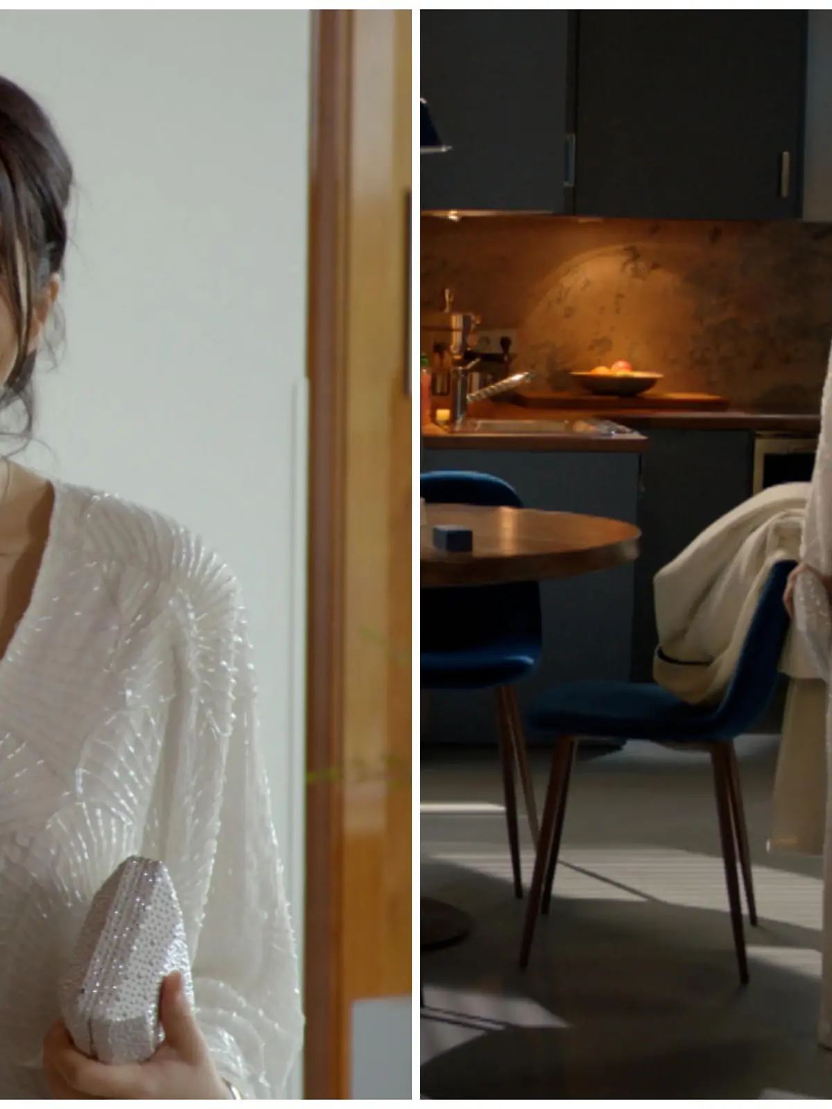 Laura in ihrem Hochzeitsjumpsuit
