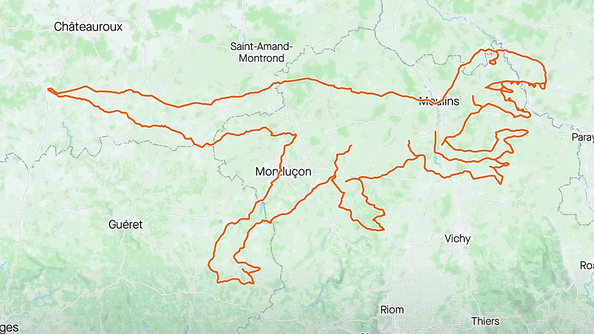 Fünf Radfahrer zeichnen mit Tracking-App das Bild eines Dinosauriers und erzielen damit einen Weltrekord.