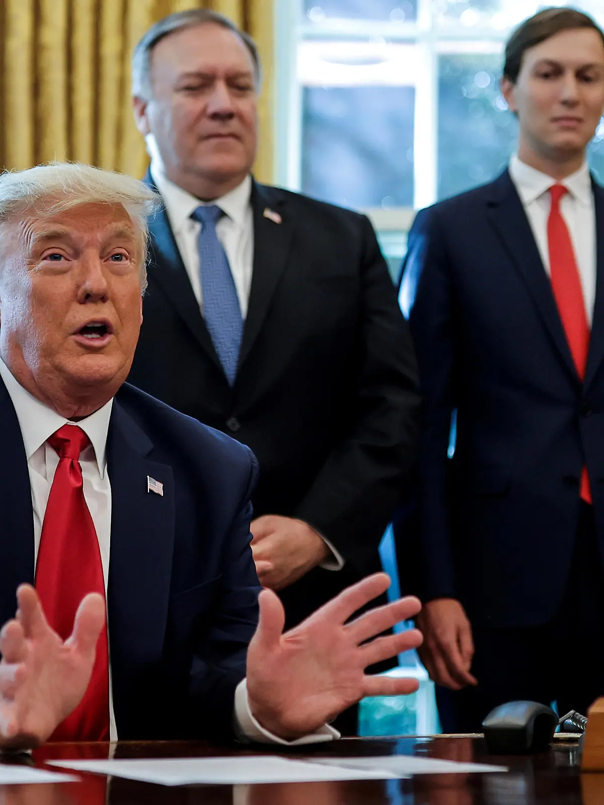 FILE PHOTO: U.S. President Donald Trump speaks about an agreement regarding Sudan in the Oval Office at the White House in Washington, U.S., October 23, 2020. REUTERS/Carlos Barria/File Photo