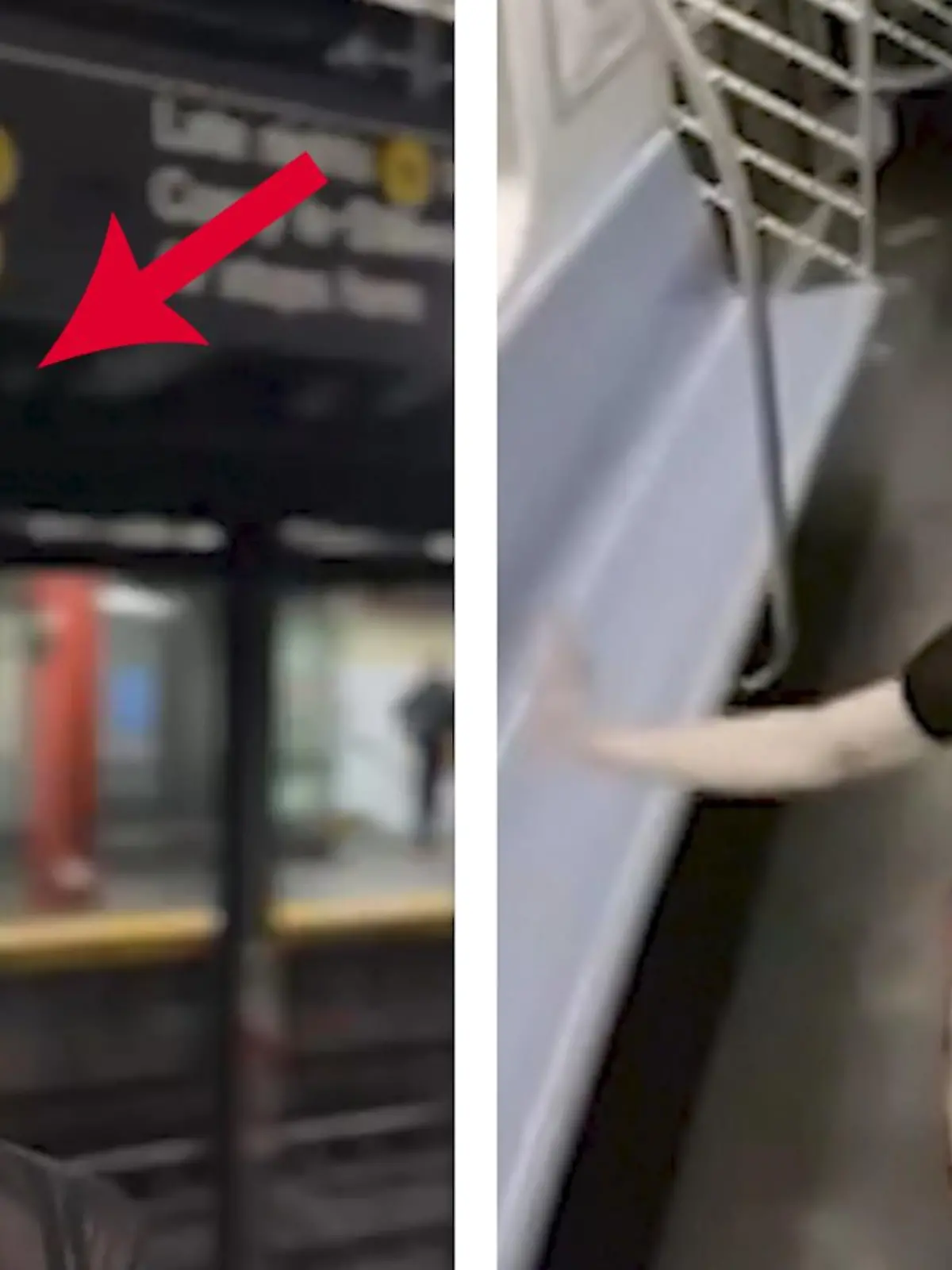 Diese Story ist nicht an den Haaren herbeigezogen: Erin hängt in der U-Bahn von New Jersey buchstblich am Haken - und das mit ihren Haaren, im Video.