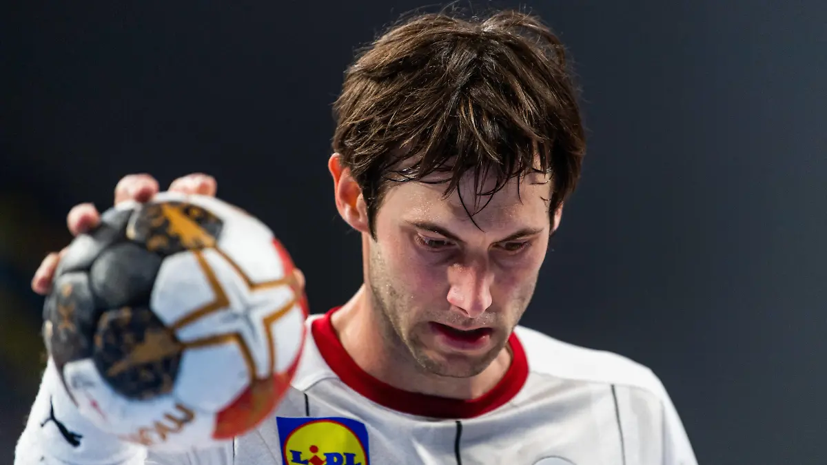210119 Uwe Gensheimer of Germany during the 2021 IHF World Handball Championship match between Germany and Hungary on January 19, 2021 in Giza. Photo: Mathias Bergeld / BILDBYRAN / COP 200 / MB0095 handball handboll handball germany tyskland ungern hungary bbeng vm handball-vm handbolls-vm ihf handball World Championship, WM, Weltmeisterschaft world handball championship 2021 world championship 2021 *** 210119 Uwe Gensheimer of Germany during the 2021 IHF World Handball Championship match between Germany and Hungary on January 19, 2021 in Giza Photo Mathias Bergeld BILDBYRAN COP 200 MB0095 handball handboll handball germany germany ungern hungary bbeng vm handball vm handbolls vm ihf handball world championship world handball championship 2021 world championship 2021, PUBLICATIONxNOTxINxSWExNORxAUT Copyright: MATHIASxBERGELD BB210119MB024