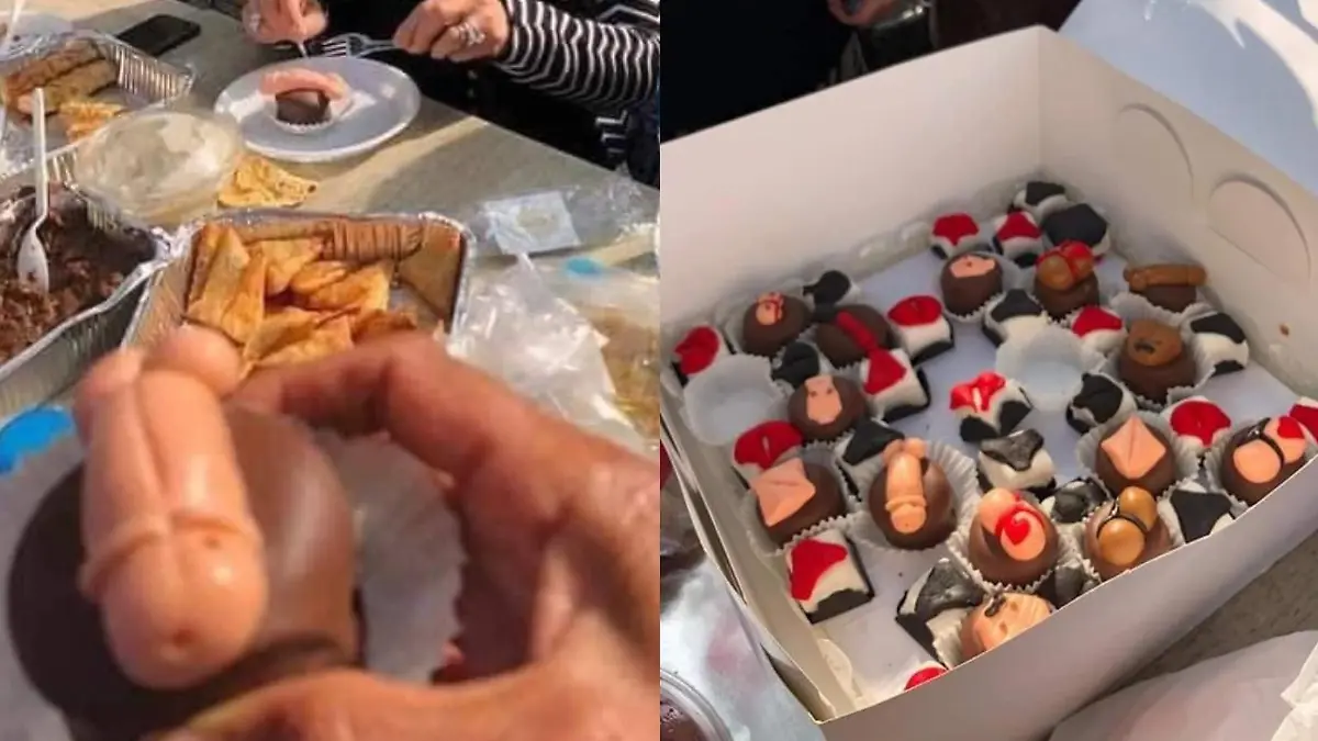 Penis-Cupcakes aus einer Konditorei