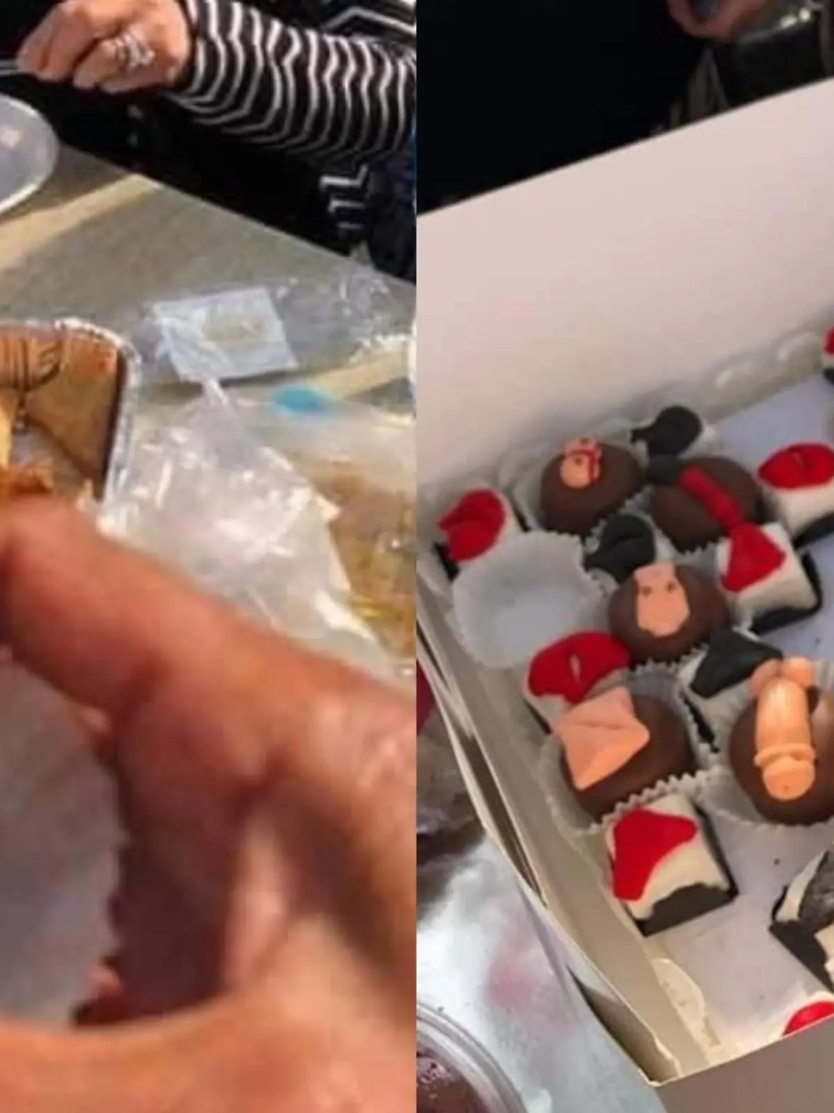 Penis-Cupcakes aus einer Konditorei