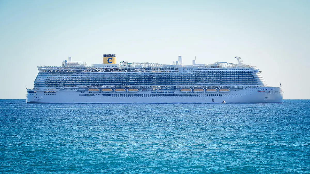 Die Costa Toscana auf dem Mittelmeer.