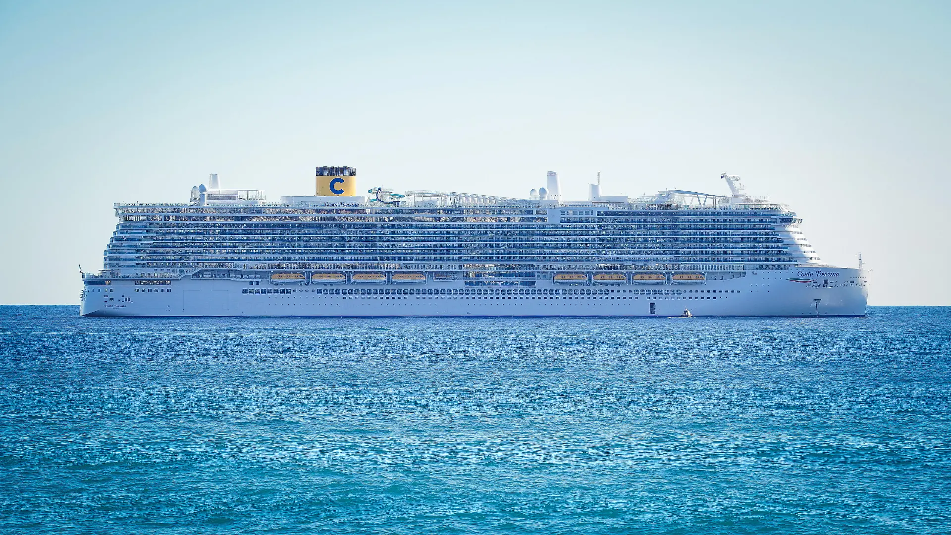 Die Costa Toscana auf dem Mittelmeer.