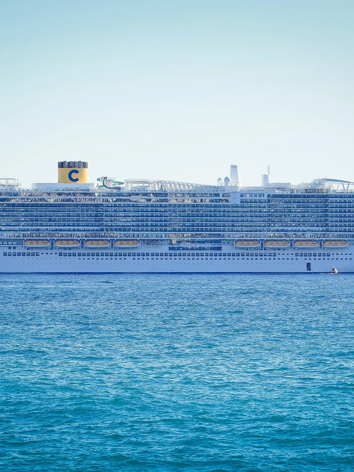 Die Costa Toscana auf dem Mittelmeer.
