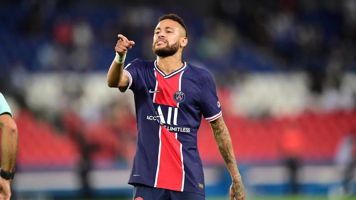 incident entre Neymar Jr PSG et Alvaro Gonzalez OM FOOTBALL : PSG vs OM - Ligue1 Uber Eats - 13/09/2020 JBAutissier/Panoramic PUBLICATIONxNOTxINxFRAxITAxBEL