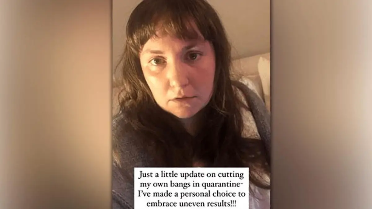 Lena Dunham hat sich ein Dreieck in den Pony geschnitten - sie mag's!