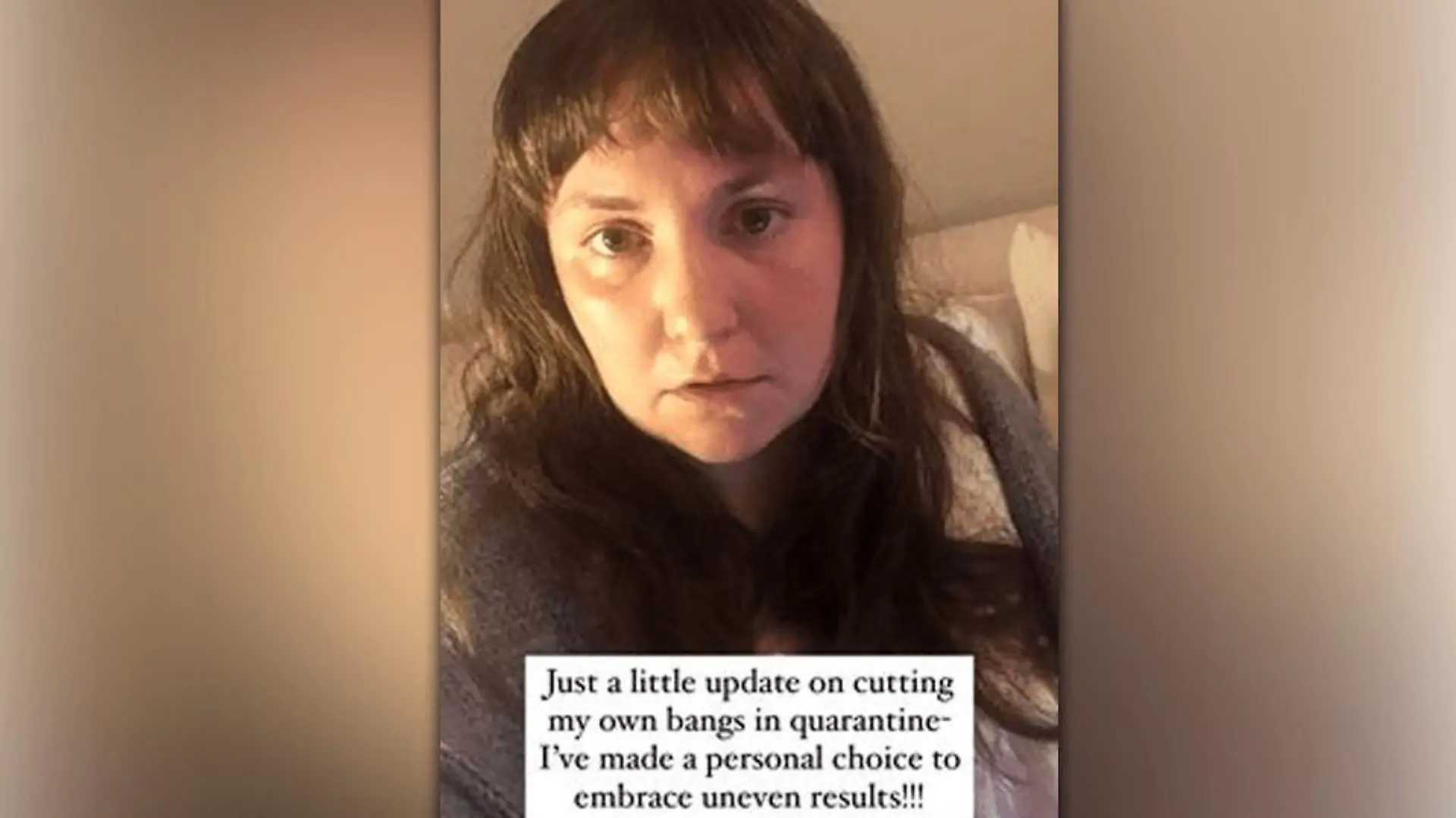 Lena Dunham hat sich ein Dreieck in den Pony geschnitten - sie mag's!