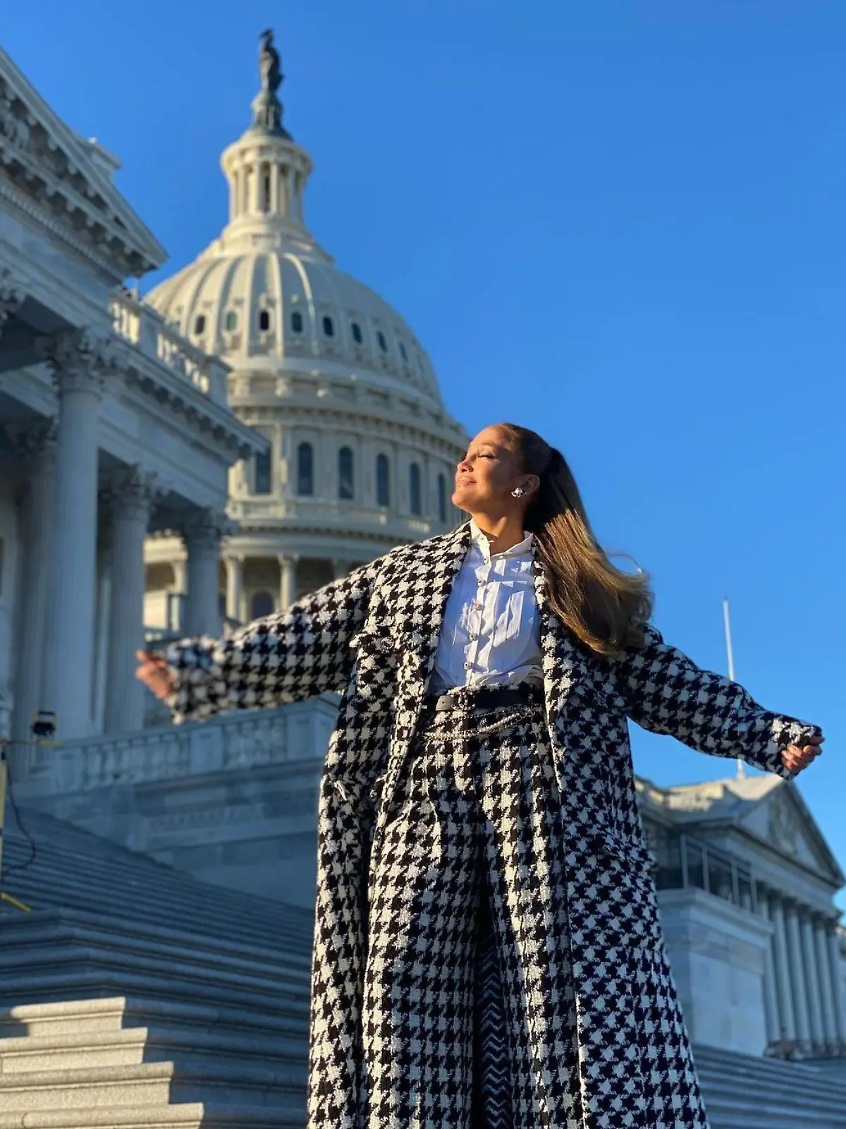 Jennifer Lopez vor dem US-Kapitol