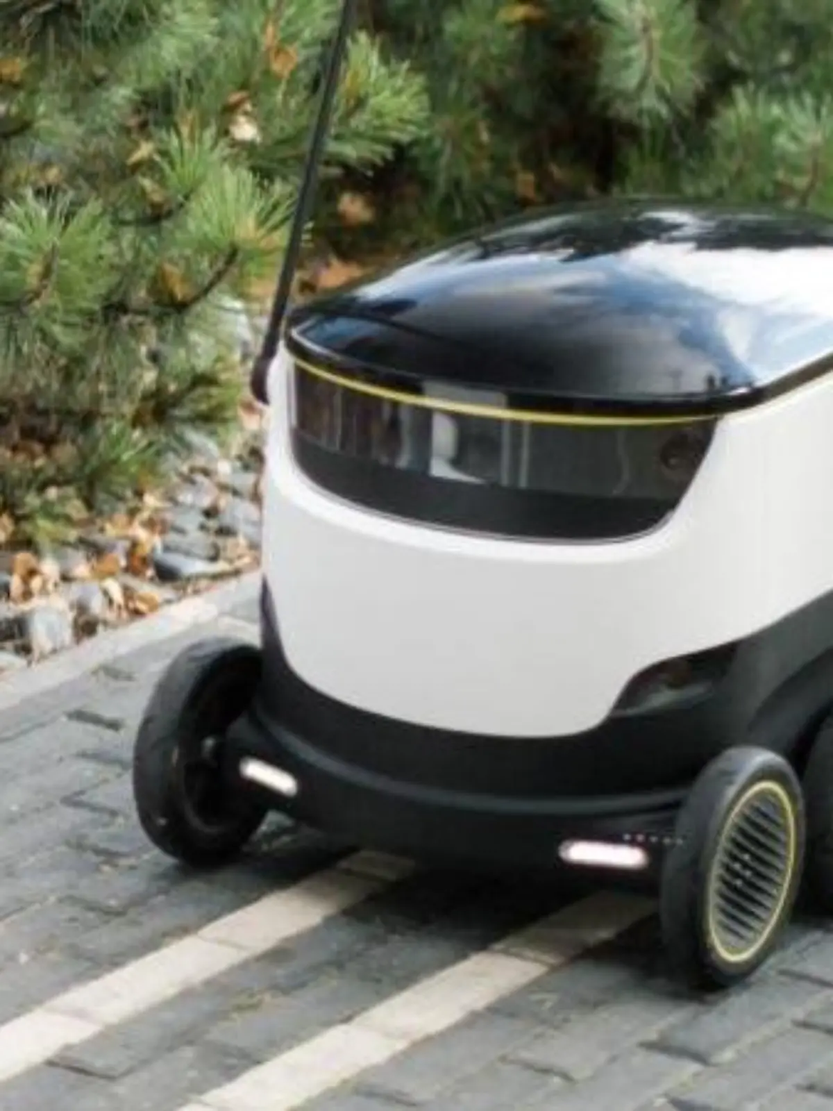 Ein Liefer-Roboter von Starship bringt Post zum Kunden. Foto: Starship Technologies/Hermes/dpa