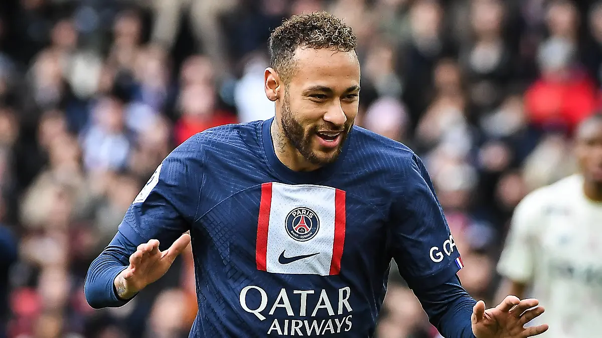 February 19, 2023, Paris, France, France: NEYMAR JR of PSG celebrates his goal during the Ligue 1 match between Paris Saint-Germain PSG and Lille OSC LOSC at Parc des Princes Stadium on February 19, 2023 in Paris, France. Paris France - ZUMAm308 20230219_zsp_m308_004 Copyright: xMatthieuxMirvillex