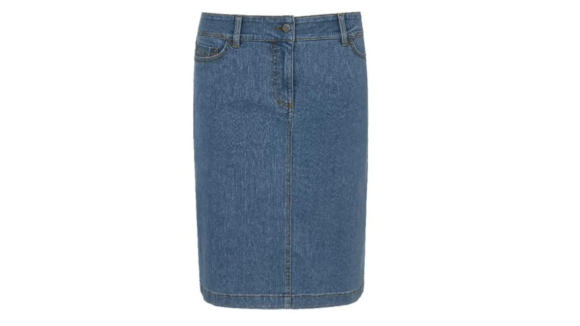 Minirock aus Jeans.