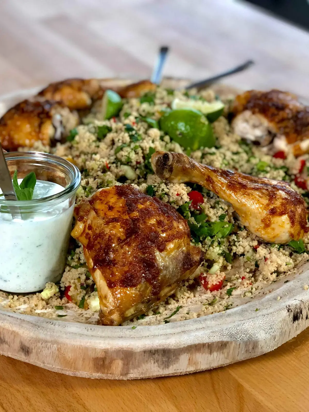 Tabouleh-Salat mit Hähnchen