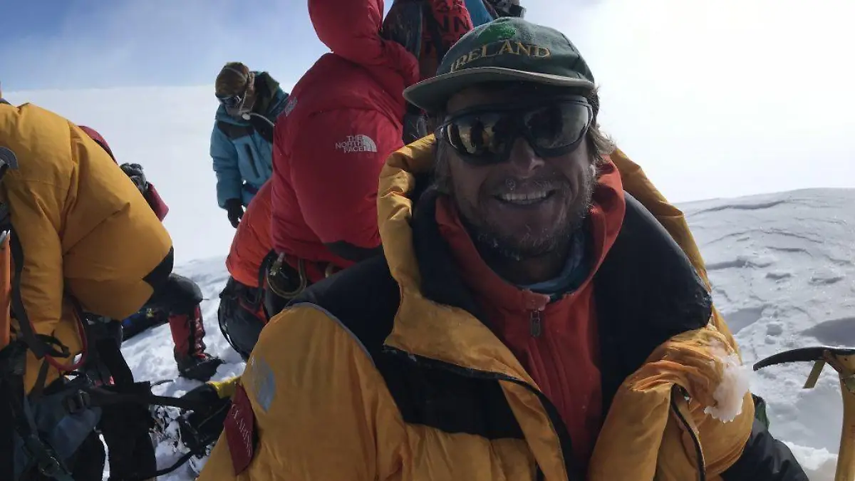 Hanna auf dem Gipfel des K2.