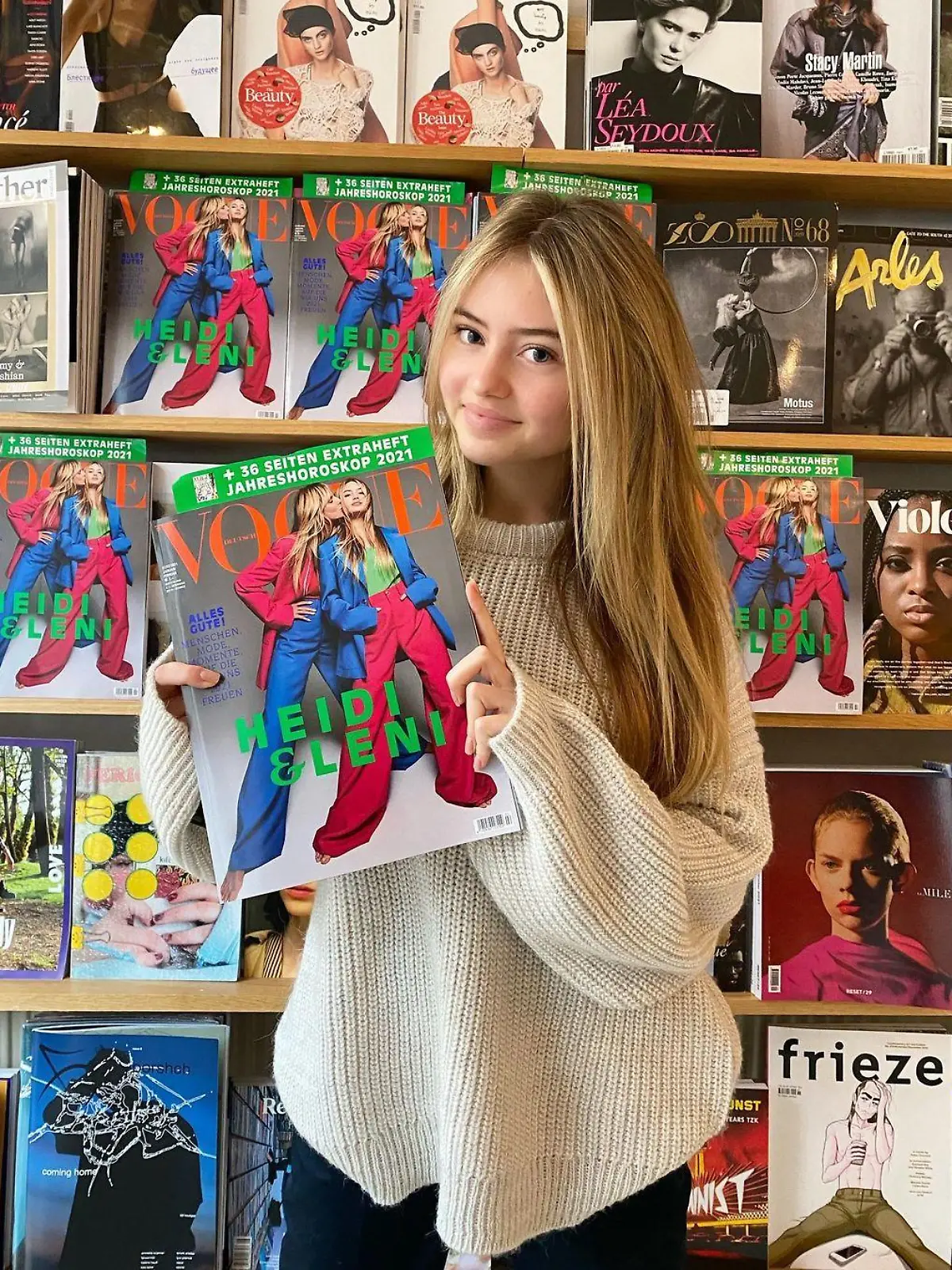 Keni Klum schmückte kürzlich die Vogue - ohne Pickel