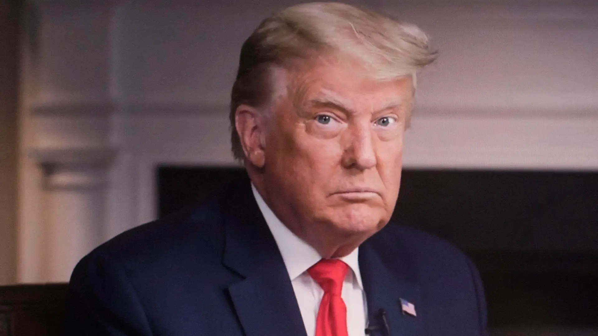 October 22, 2020 - Washington, District of Columbia, USA. - Screen grab from the DONALD TRUMP Facebook page which today released 38 minutes of the White House in-house tape of a CBS 60 Minutes interview with Lesley Stahl that President Trump cut short when he became annoyed at her questioning. Look at the bias, hatred and rudeness on behalf of Minutes and CBS he wrote on the Facebook post. Tonight s anchor, Kristen Welker, is far worse Trump added. Welker is the moderator of tonight s Nashville debate between Donald Trump and Joe Biden. Washington U.S. - ZUMAce6_ 20201022_zaf_ce6_014 Copyright: xFacebookxDonaldxTrumpx