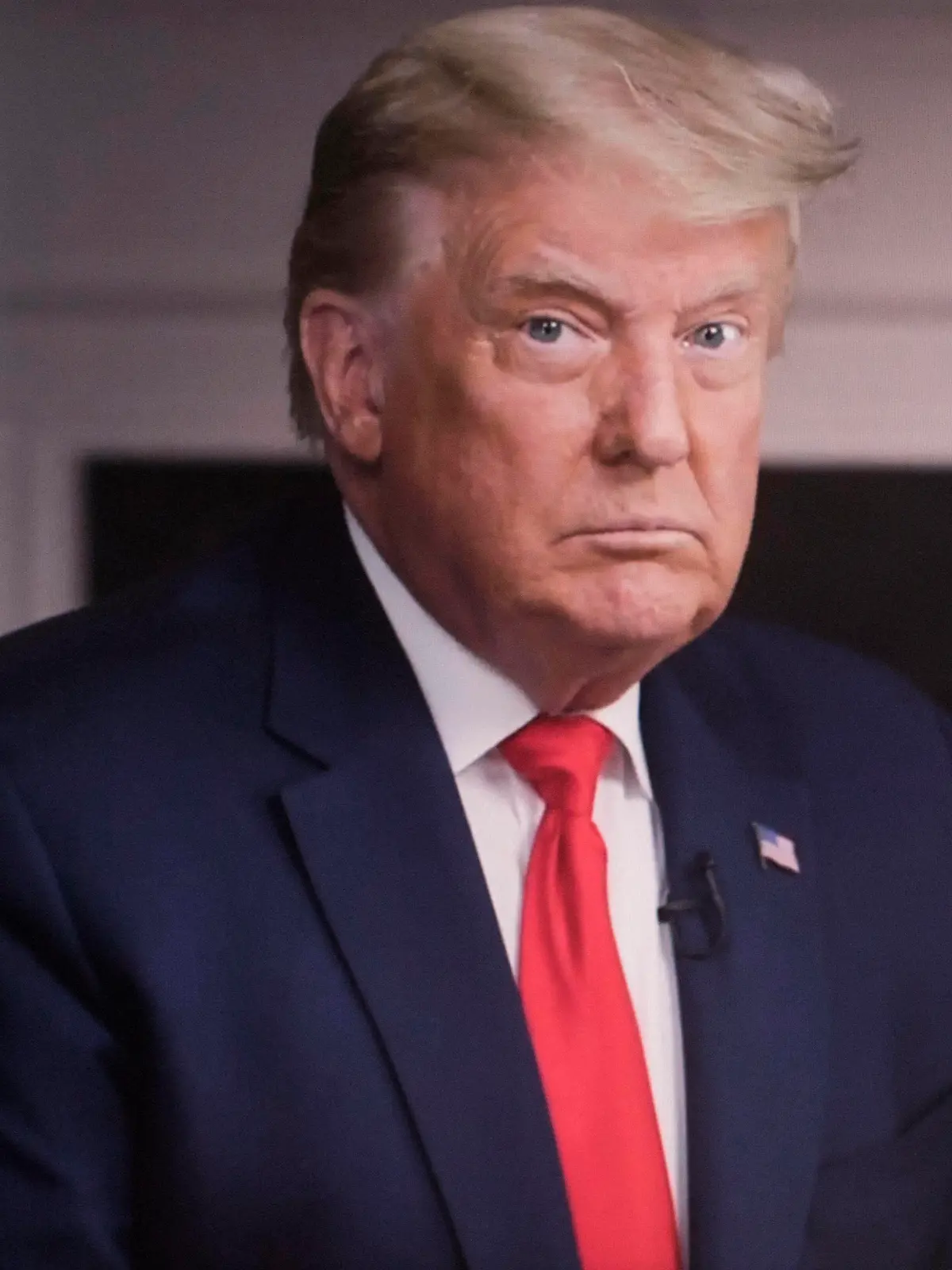  October 22, 2020 - Washington, District of Columbia, USA. - Screen grab from the DONALD TRUMP Facebook page which today released 38 minutes of the White House in-house tape of a CBS 60 Minutes interview with Lesley Stahl that President Trump cut short when he became annoyed at her questioning. Look at the bias, hatred and rudeness on behalf of Minutes and CBS he wrote on the Facebook post. Tonight s anchor, Kristen Welker, is far worse Trump added. Welker is the moderator of tonight s Nashville debate between Donald Trump and Joe Biden. Washington U.S. - ZUMAce6_ 20201022_zaf_ce6_014 Copyright: xFacebookxDonaldxTrumpx