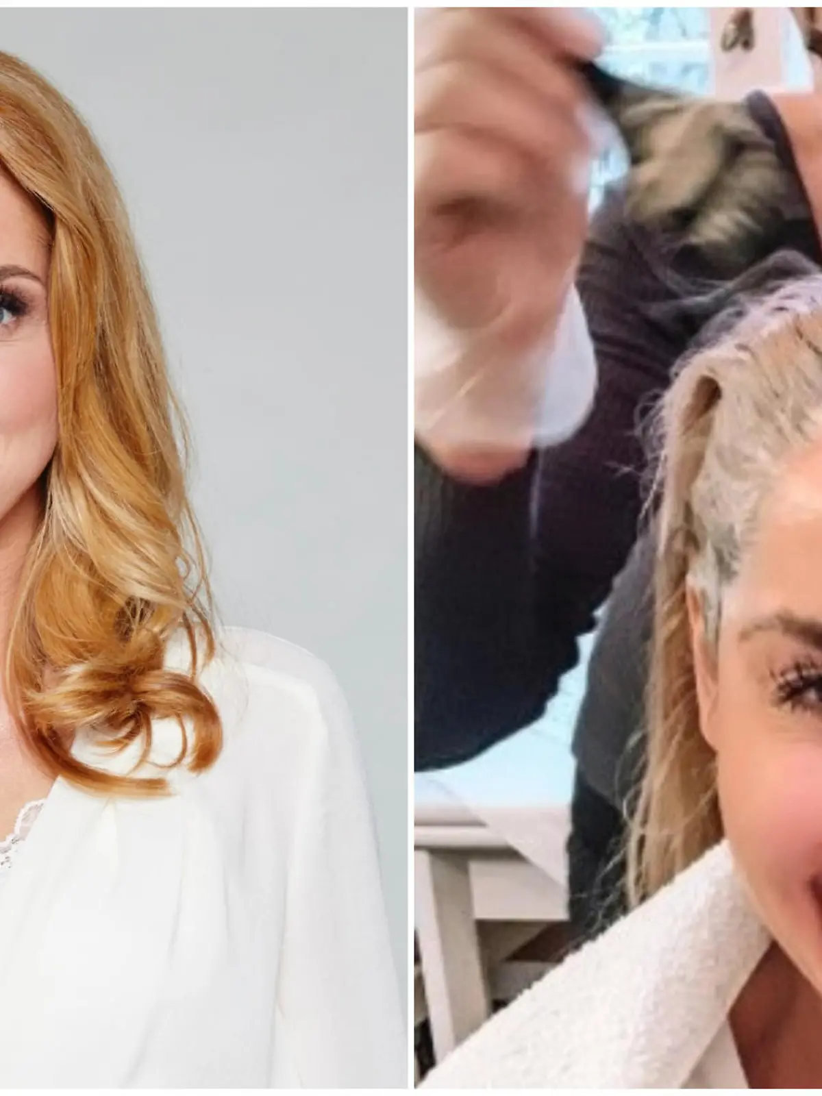 Maria Wedig lässt sich die Haare von ihrer Mutter färben