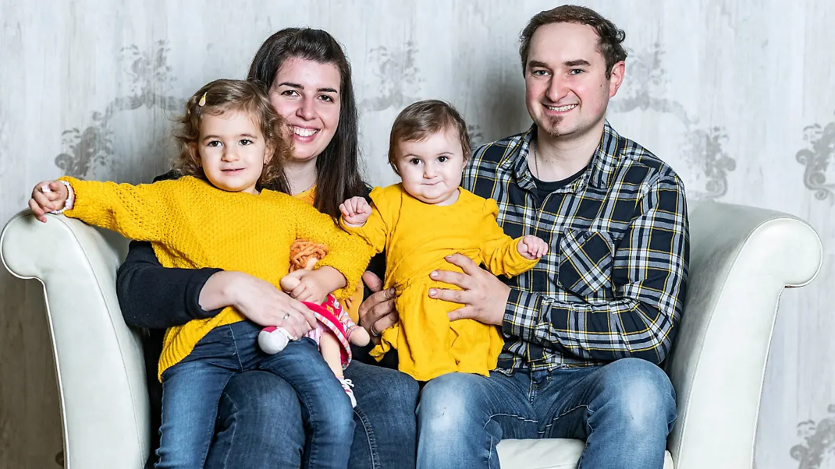 Familie Kröll zu Neujahr