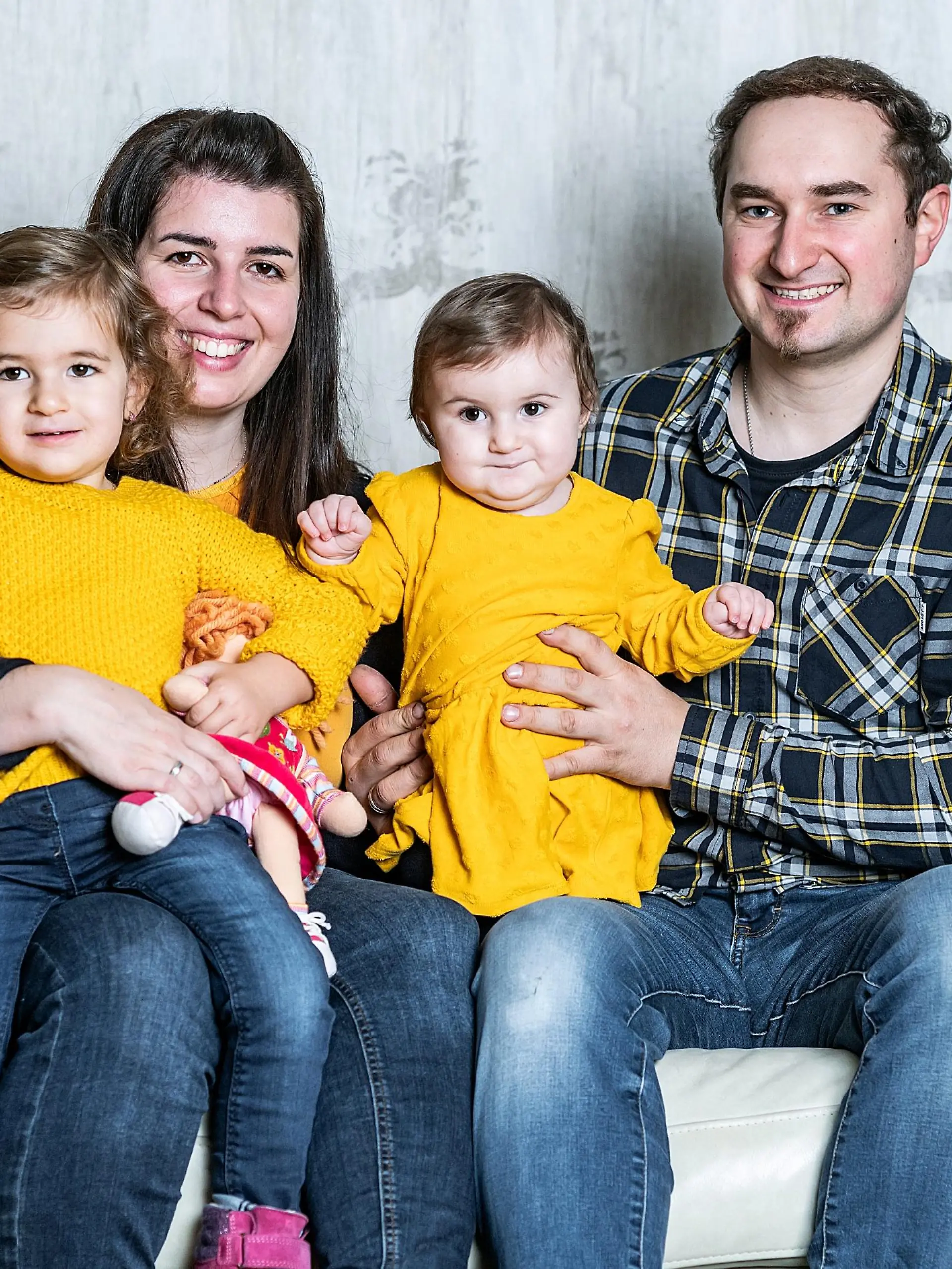 Familie Kröll zu Neujahr
