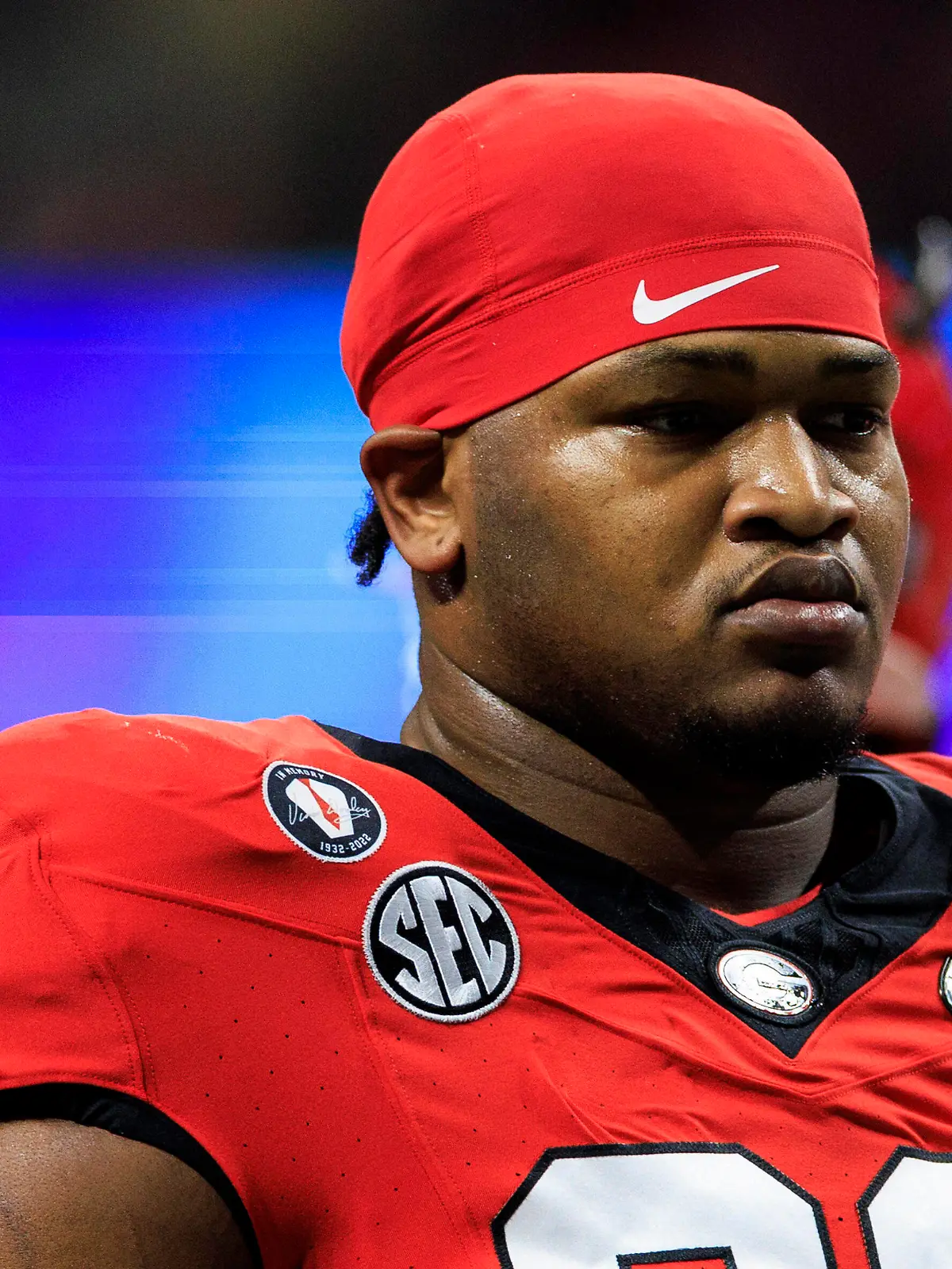 December 31, 2022: Georgia defensive lineman Jalen Carter 88 during NCAA, College League, USA football game action between the Ohio State Buckeyes and the Georgia Bulldogs at Mercedes-Benz Stadium in Atlanta, Georgia. Georgia defeated Ohio State 42-41. /CSM. USA - ZUMAc04_ 20221231_zaf_c04_502 Copyright: xJohnxMersitsx