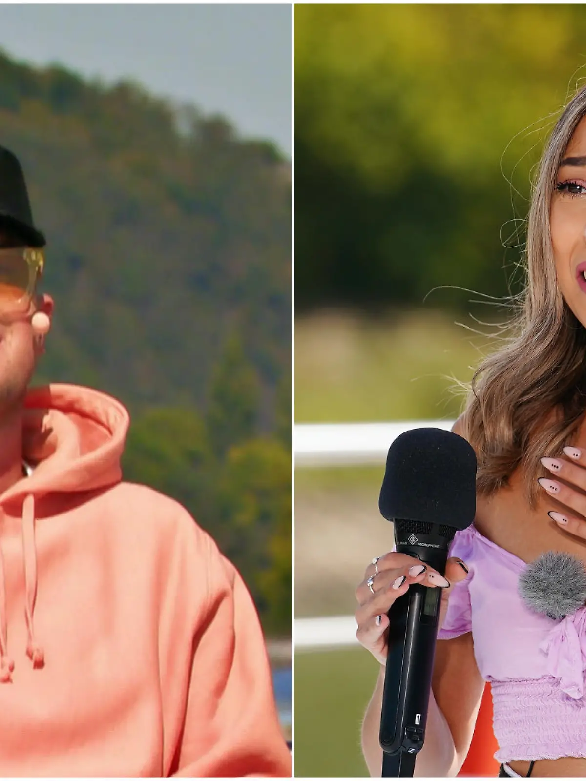 Mike Singer gibt DSDS-Kandidatin Ilaria Di Nieri seine "Goldene CD".
