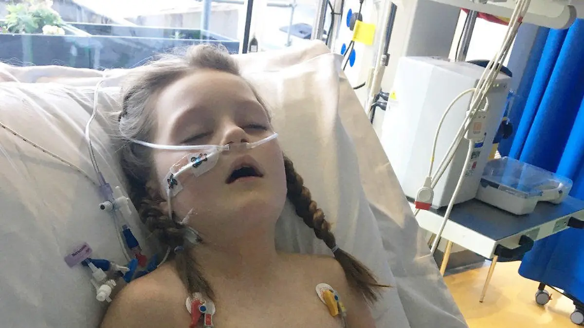 Millie Denver im Krankenhaus.