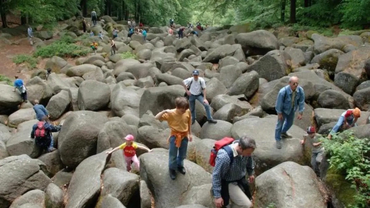 Das Felsenmeer bei Lautertal im Geo-Naturpark Bergstraße-Odenwald. Foto: Roland Holschneider/Archiv