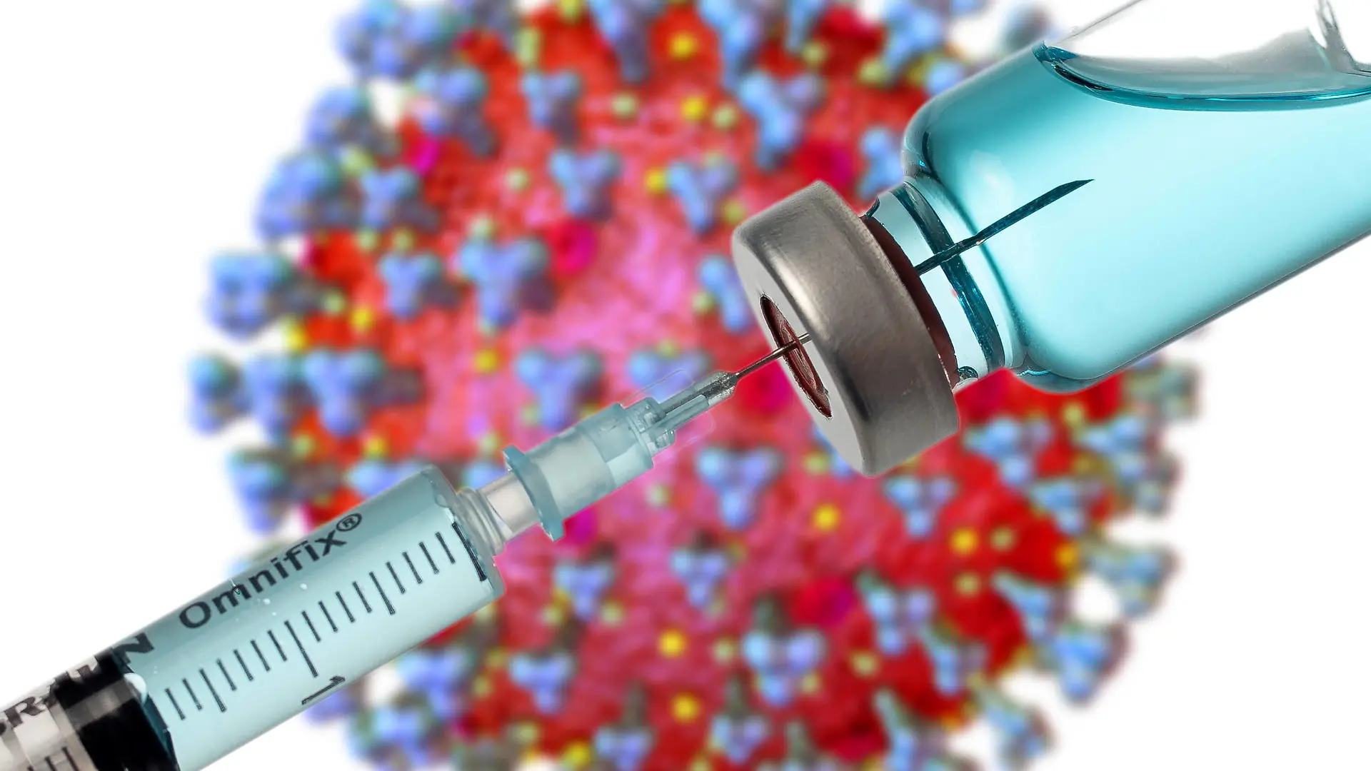 09.10.2020, Grafik, Corona-Virus Mikroskopische Ansicht, mit Impfstoff-Probe im Vordergrund. Bildmontage 3D-Grafik: Sofiane Regragui 09.10.2020, Grafik Corona-Virus Mikroskopische Ansicht 09.10.2020, Grafik Corona-Virus Mikroskopische Ansicht *** 09 10 2020, graphic, corona virus Microscopic view, with vaccine sample in the foreground Image montage 3D graphic Sofiane Regragui 09 10 2020, graphic corona virus Microscopic view 09 10 2020, graphic corona virus Microscopic view